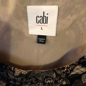 Cabi long tunic lace look blouse